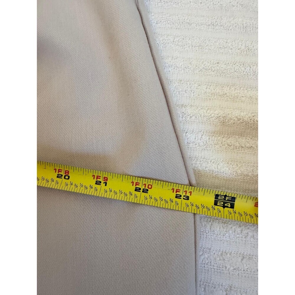 Abercrombie & Fitch Pleated Wide-Leg Dress Pants Beige Womens 31X12 Office - Picture 9 of 16